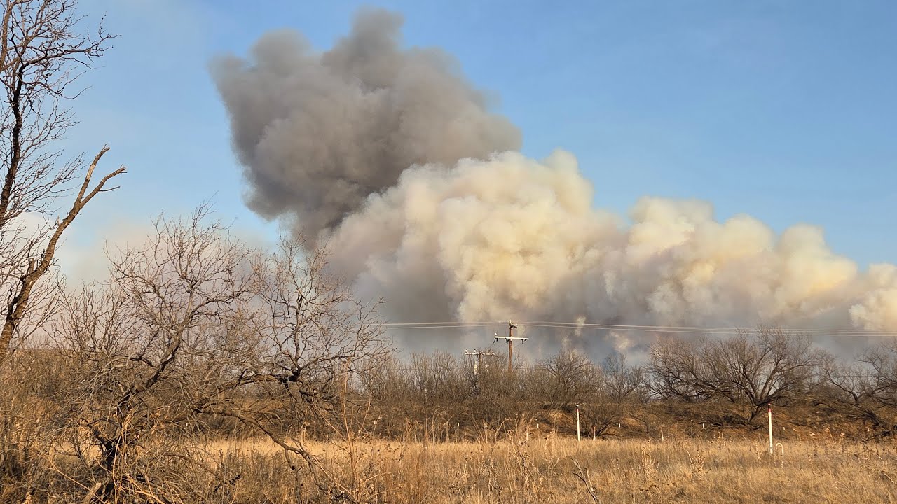 LIVE Massive Fire Near Borger Texas