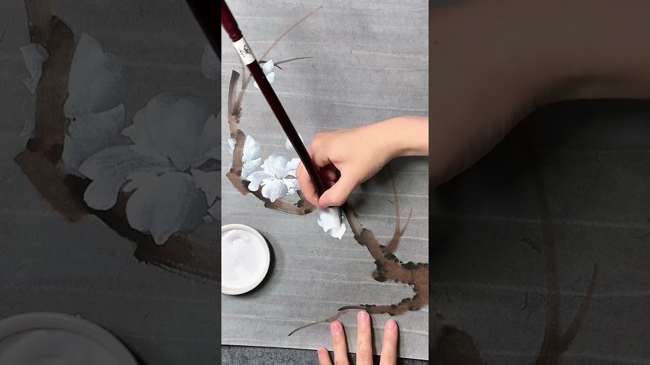 中国画，梅花，太美了！
