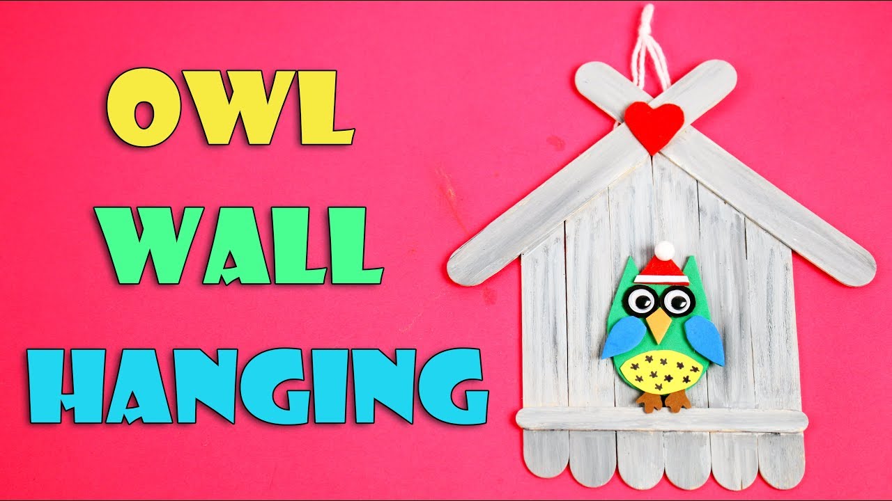 DIY Owl Wall Hanging | How to Make Wall Hanging | Room Decor Ideas