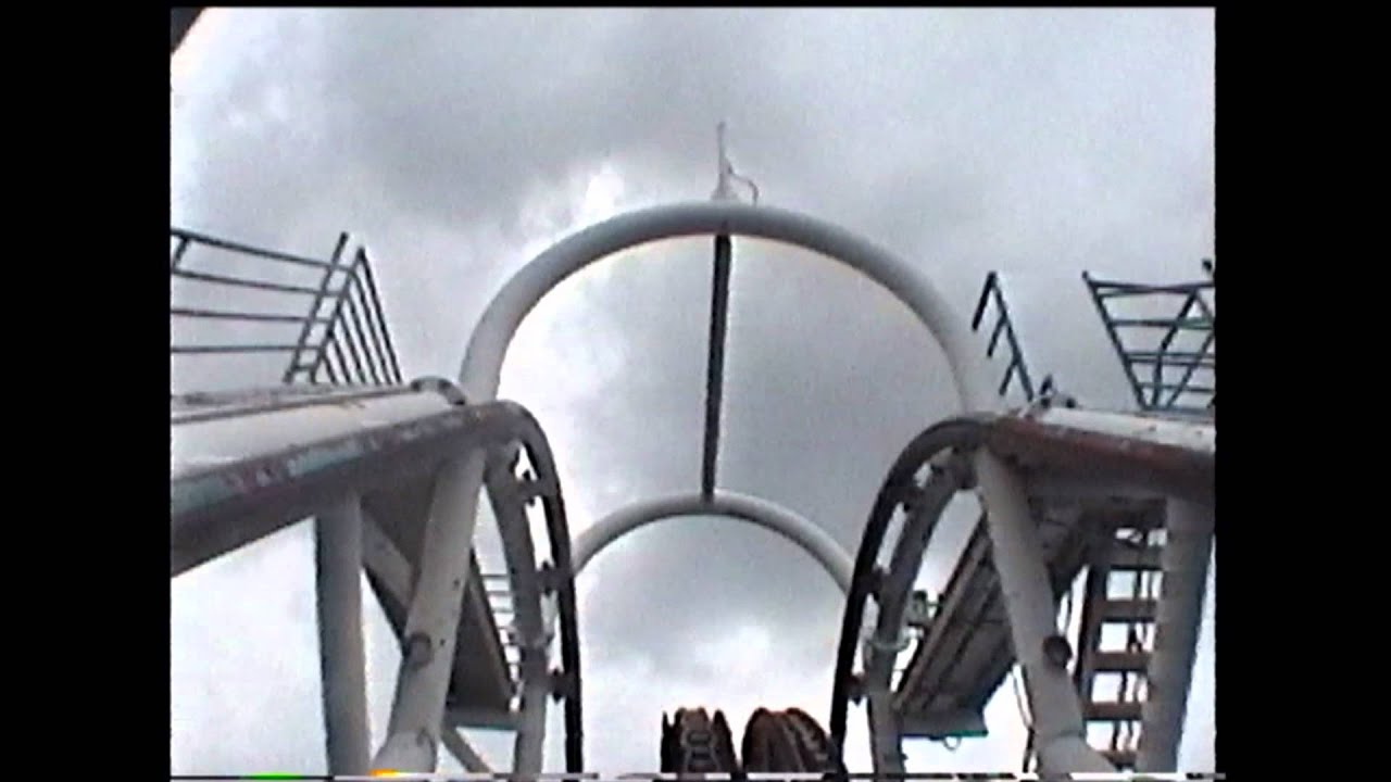 Ultra Twister Roller Coaster POV Six Flags Astroworld 1999 Complete On-Ride Houston TX