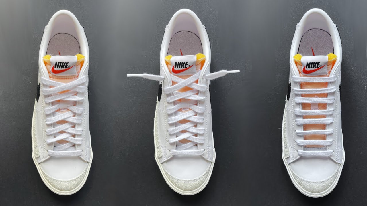 3 Stylish Ways to Lace Nike Blazer Low
