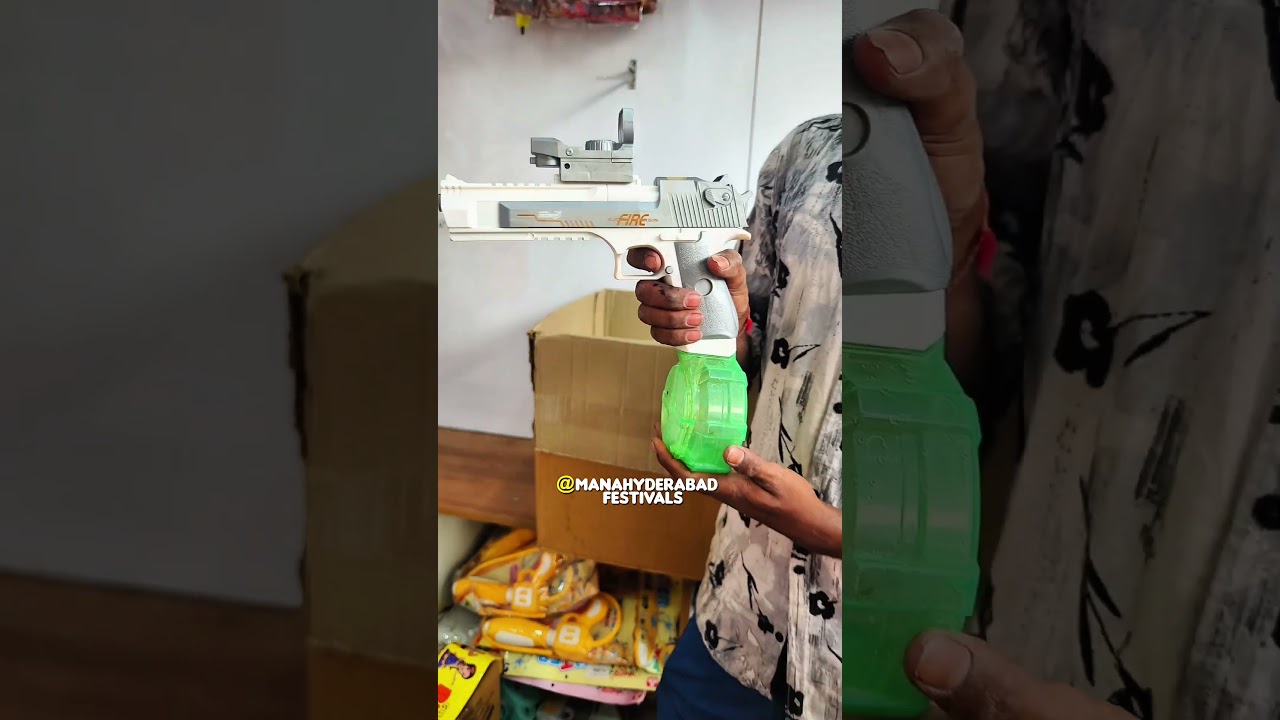 SUPER PICHKARI #ytshorts Water Gun Electric Pichkari #holi #shorts
