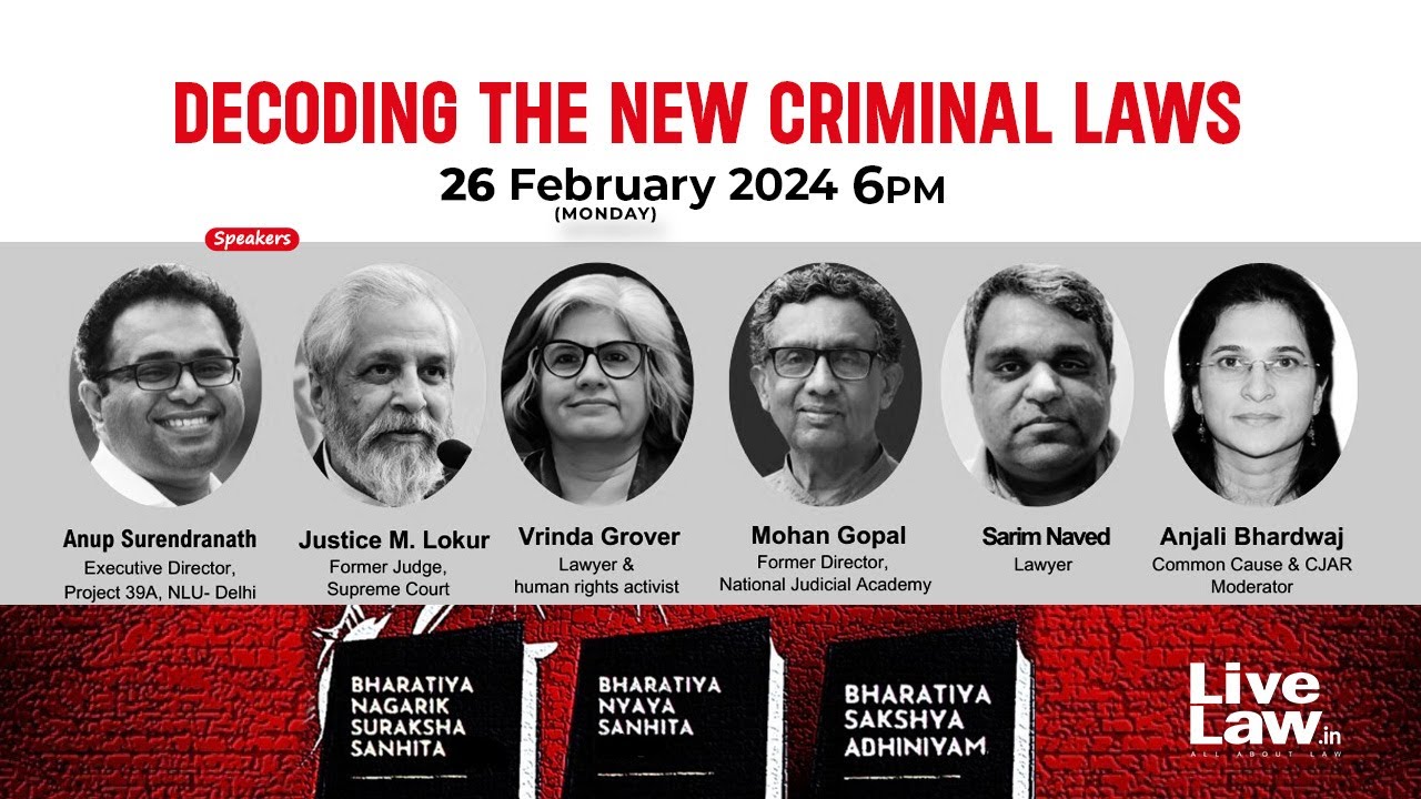 DISCUSSION: DECODING  THE NEW CRIMINAL LAWS