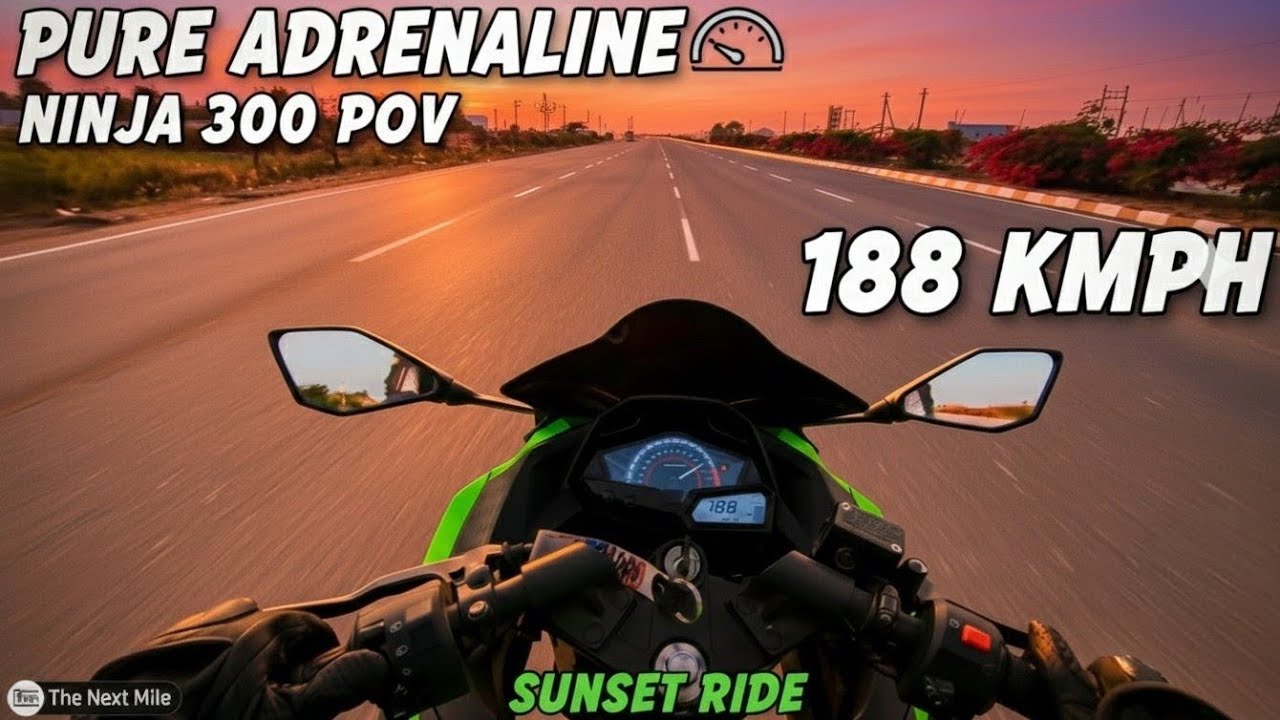 Ninja 300 - I found the PERFECT road... POV + Music 