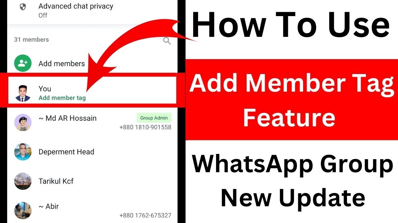 Как использовать функцию добавления тегов участников в группах WhatsApp (новое обновление)