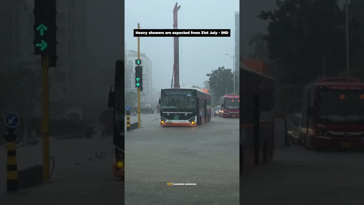 Heavy rain alert for Amdavad #rain