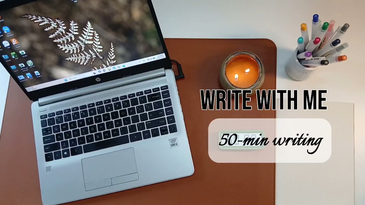 write with me | 50-min writing (timeslape)
