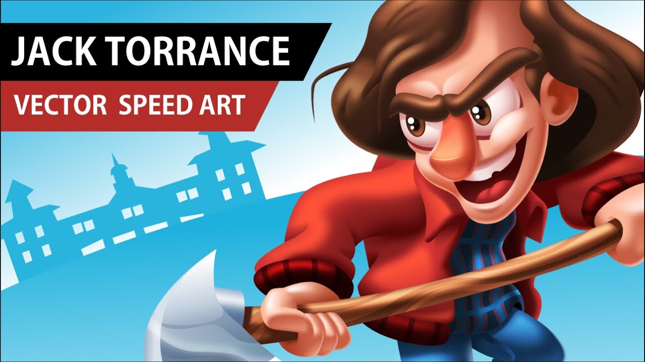 The Shining - Jack Torrance vector art with Affinity Designer | DANILO FIOCCO