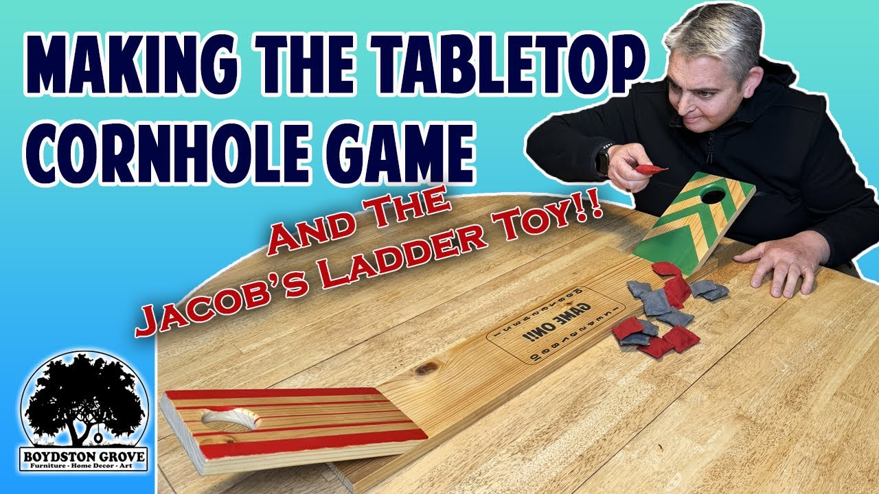 How To Make The Tabletop Cornhole Game & The Jacob's Ladder Toy