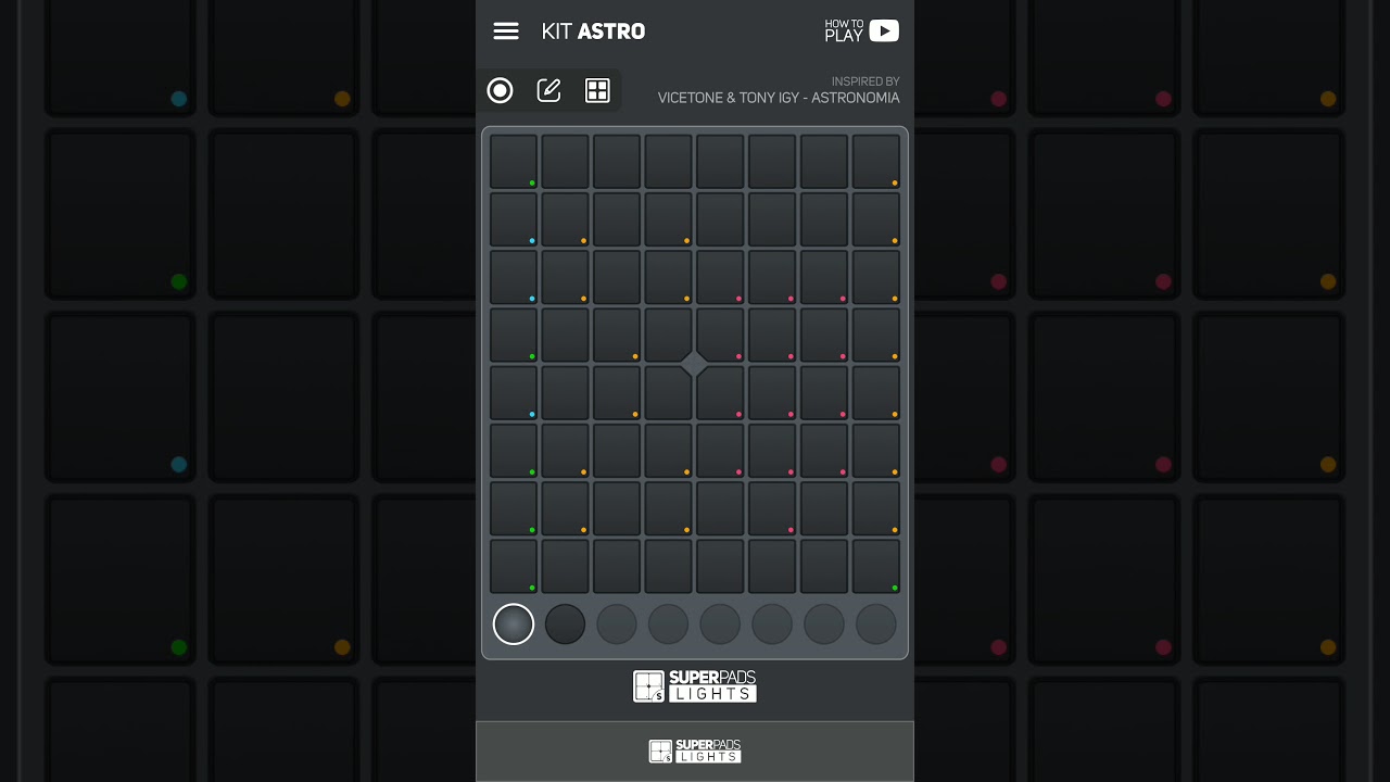 SUPERPADS LIGHTS ASTRONOMIA ON MY PHONE