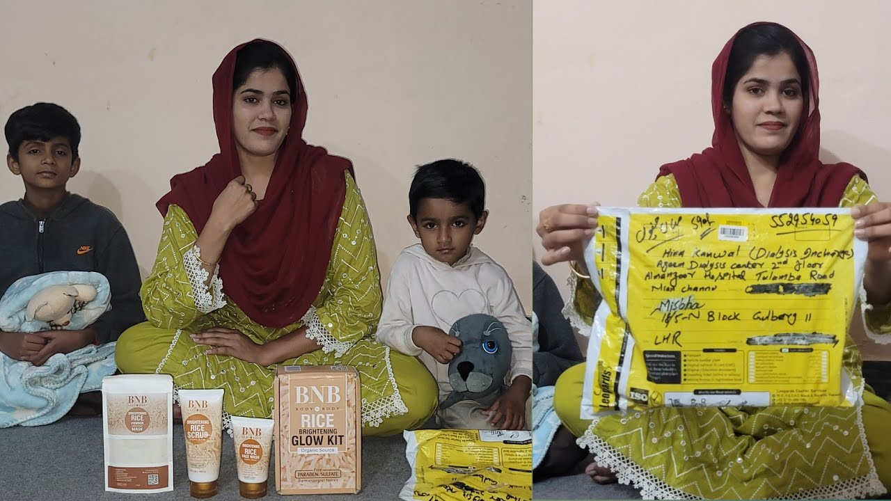 BNB rice glow kit review || whitening kit || Hina vlogs07