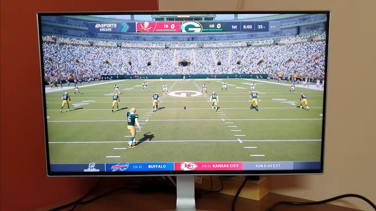 Madden NFL 21 on PS4 Slim (1080P Monitor)