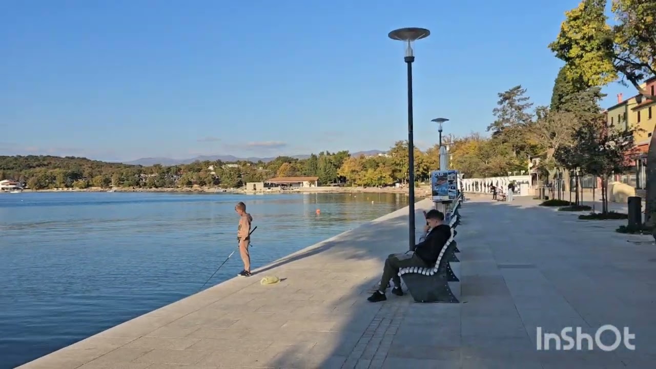 Njivice - Krk - Croatia 🇭🇷  Walking Tour 4k 60 fps 