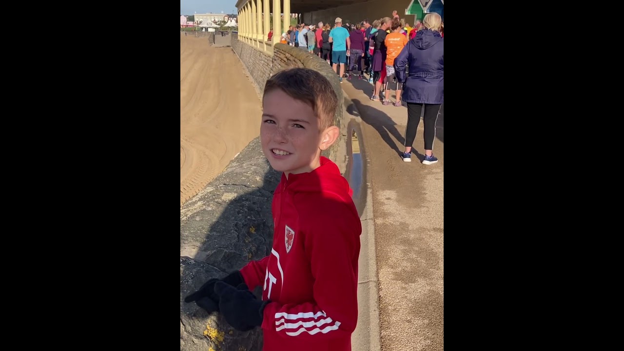 1st Park Run at Barry Island for my 10year old #running #ultrarunning #easyrun #5k #parkrun