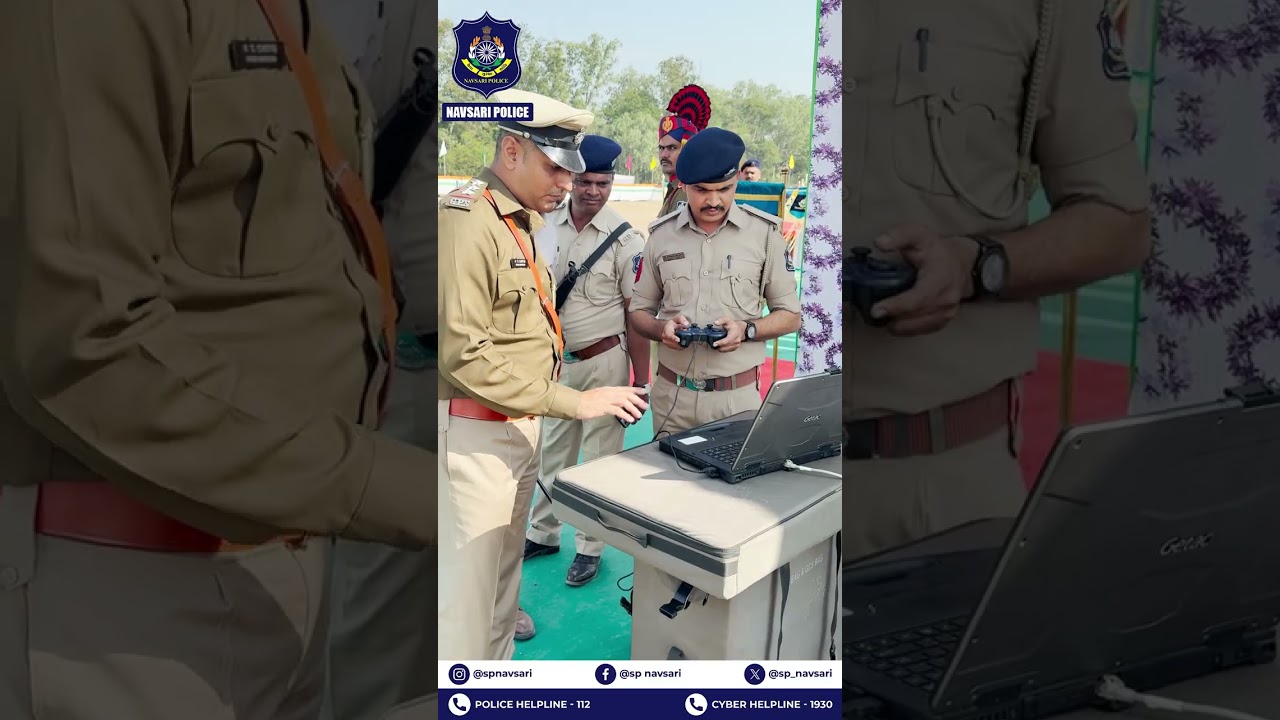Navsari District Police Annual Inspection 2025 | IG Surat Range Visit