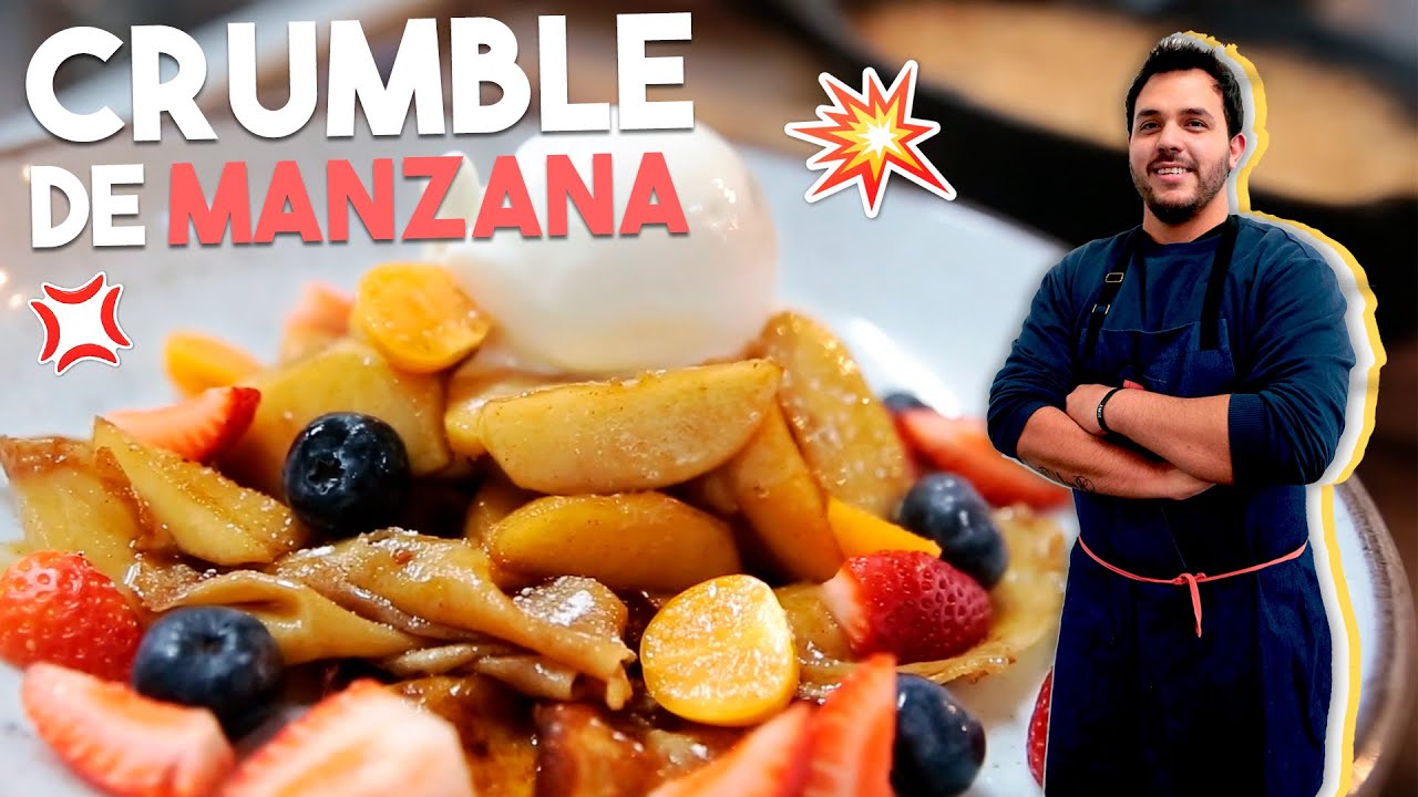 POSTRES CON PATTY! Crumble de Manzana con Helado y Chocolate! Fuera de Carta