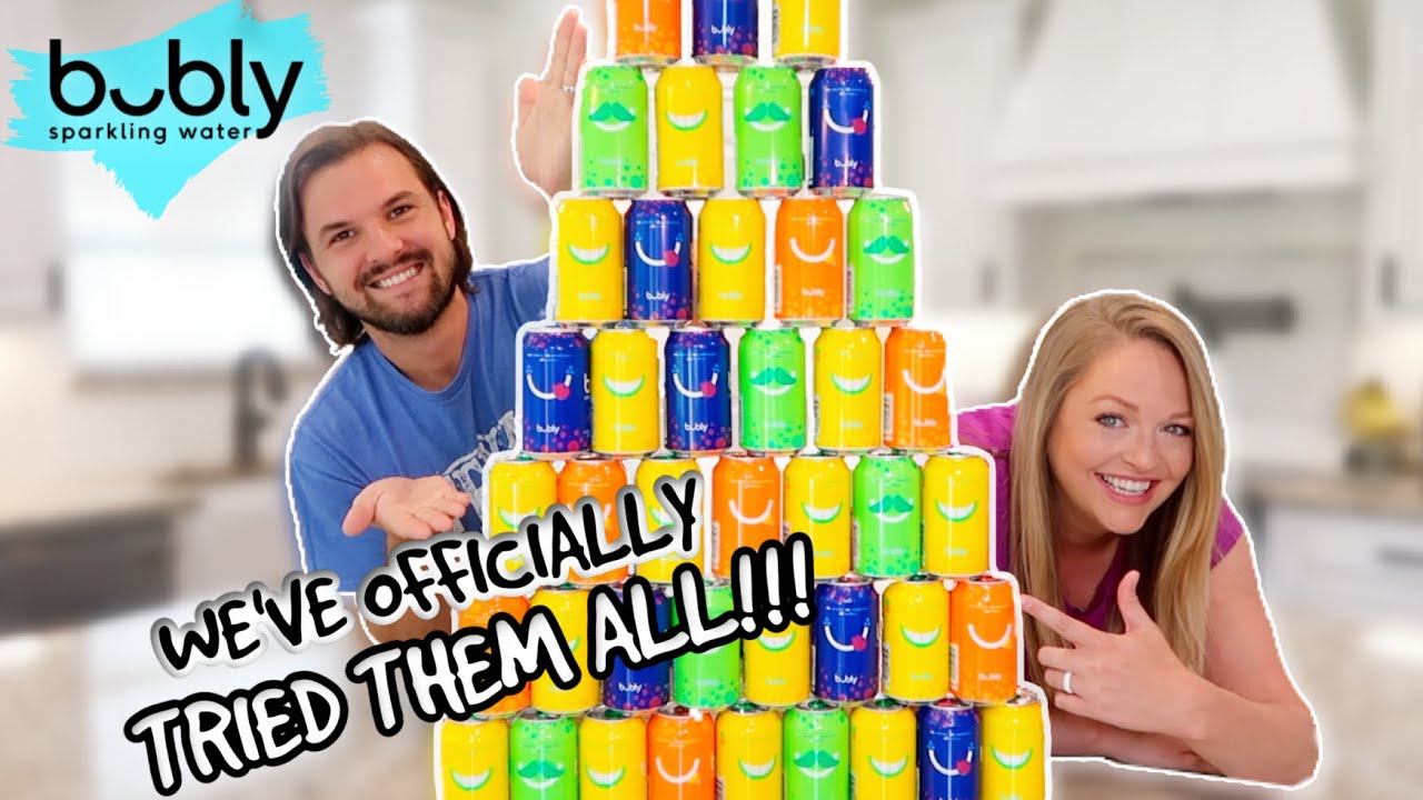 TRYING EVEN MORE BUBLY FLAVORS!!!🤩 Taste Testing Bubly Sparkling Water + 2020 Favs! [Bubly Review]
