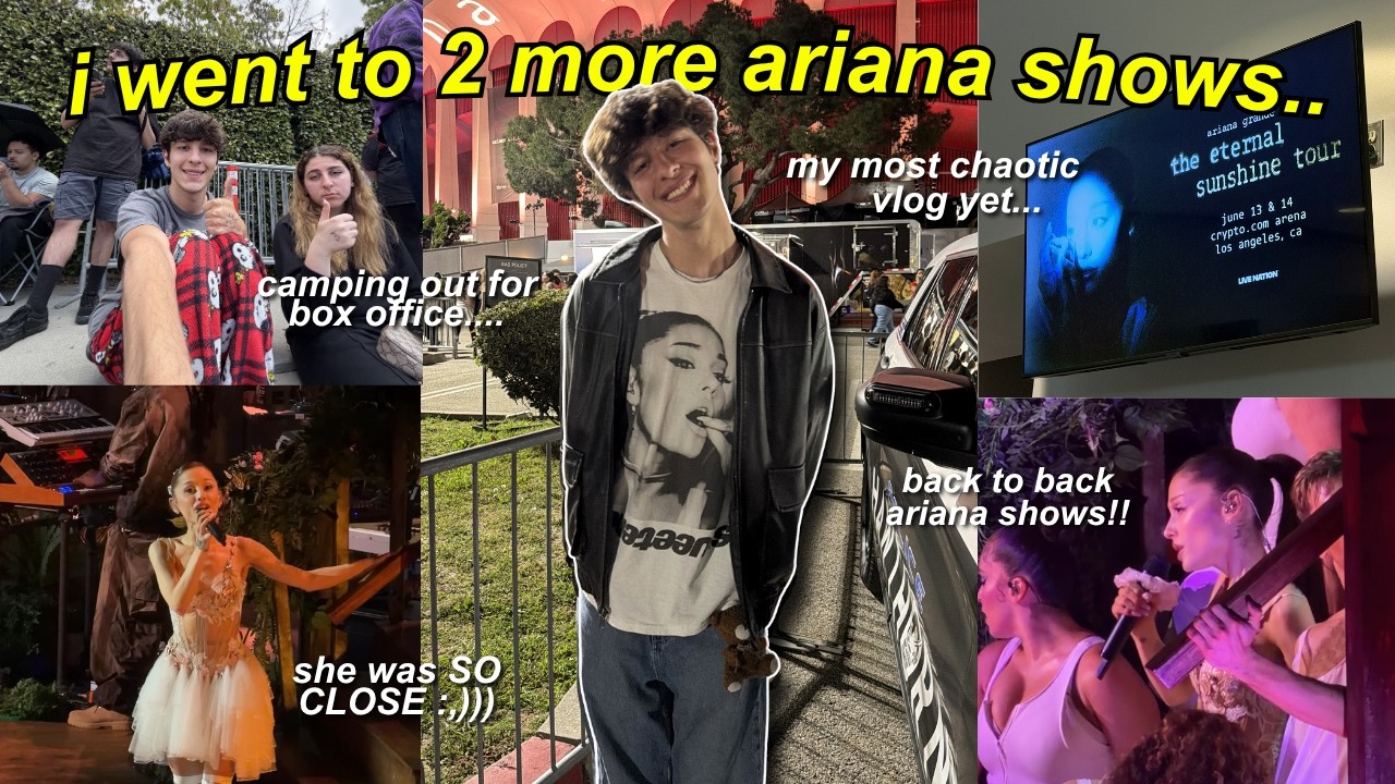 i slept on the street for ariana grande tickets lol ( box office camping, drama, friends & more! )