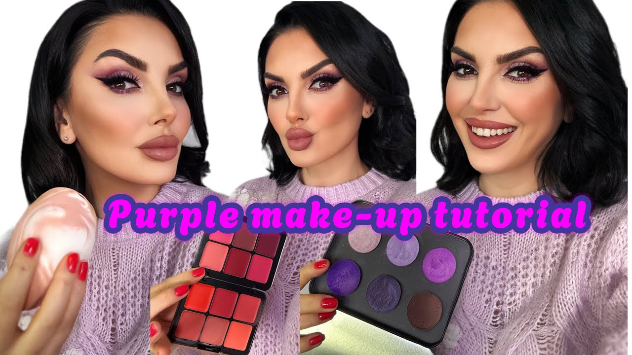 Purple make up tutorial