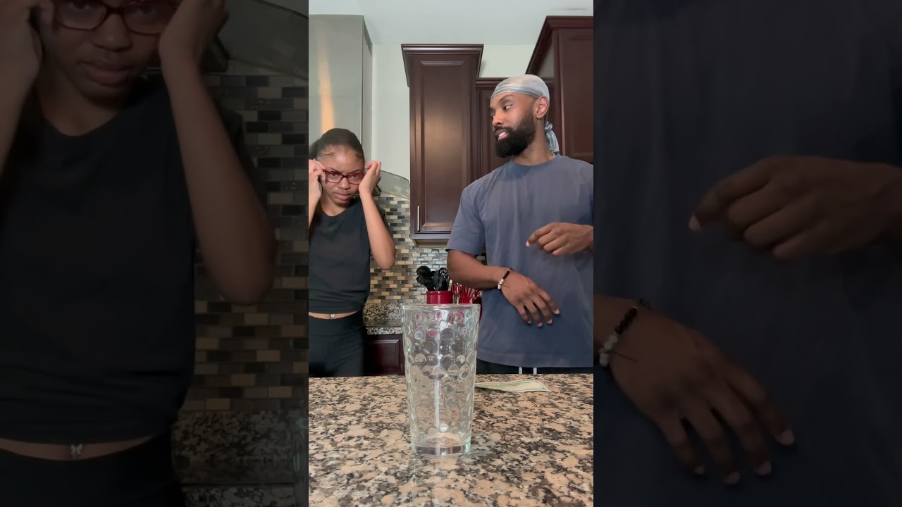 BALANCE COIN ON GLASS CHALLENGE #shorts
