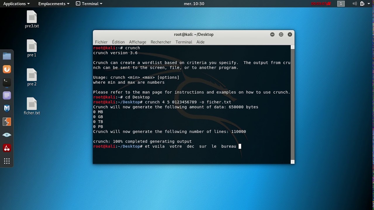 [TUTO] comment  créer des  dictionnaire word sur  kali linux