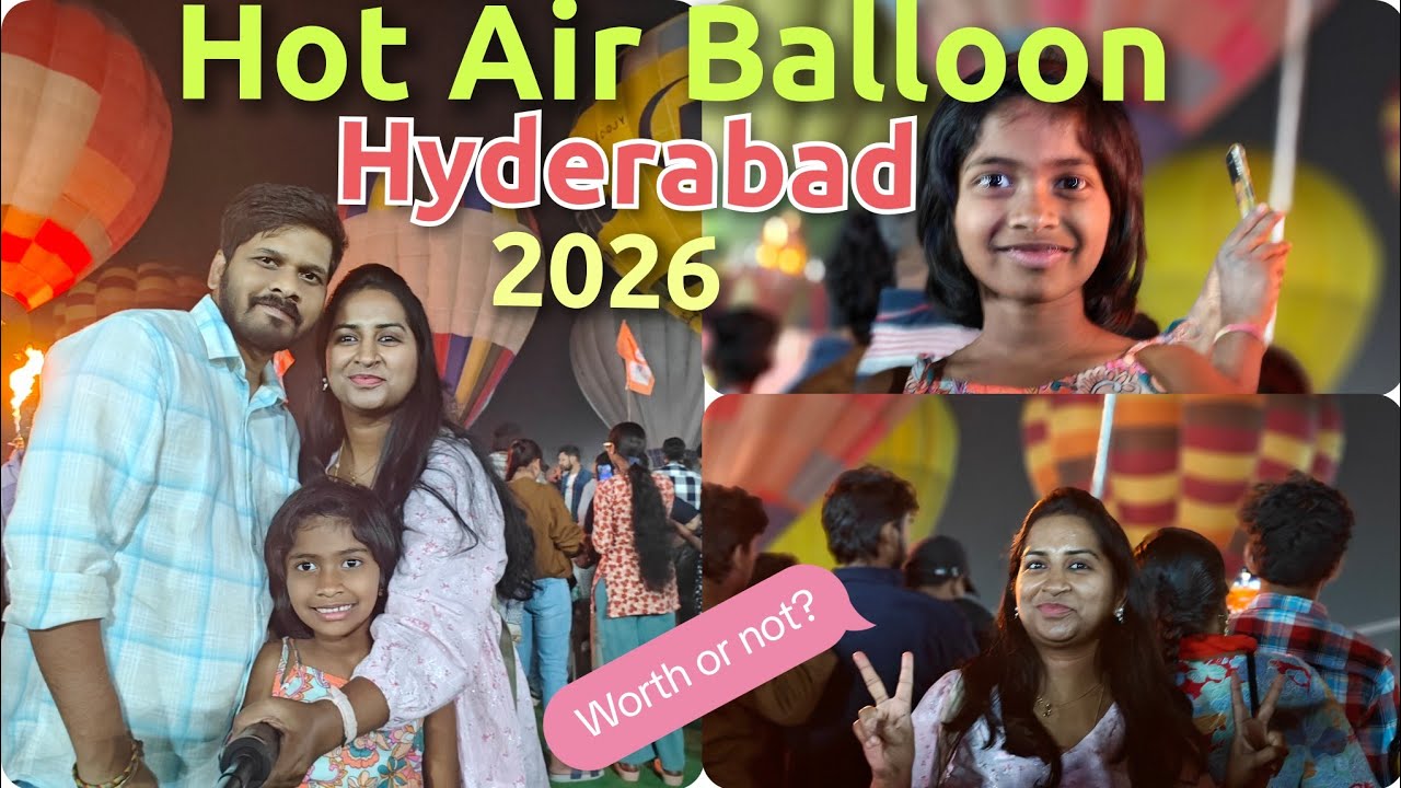Vertical Hot Air Balloon🎈 | Hyderabad | Parade Grounds Secunderabad | Golf Club, Golkonda
