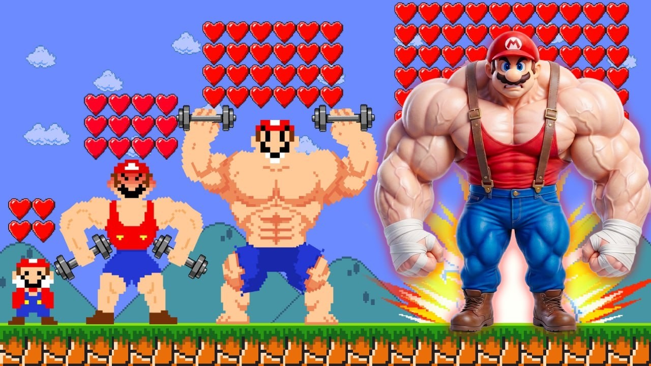 Super Mario Wonder but Every Seeds makes Mario Growing Up | ADN Mario Game