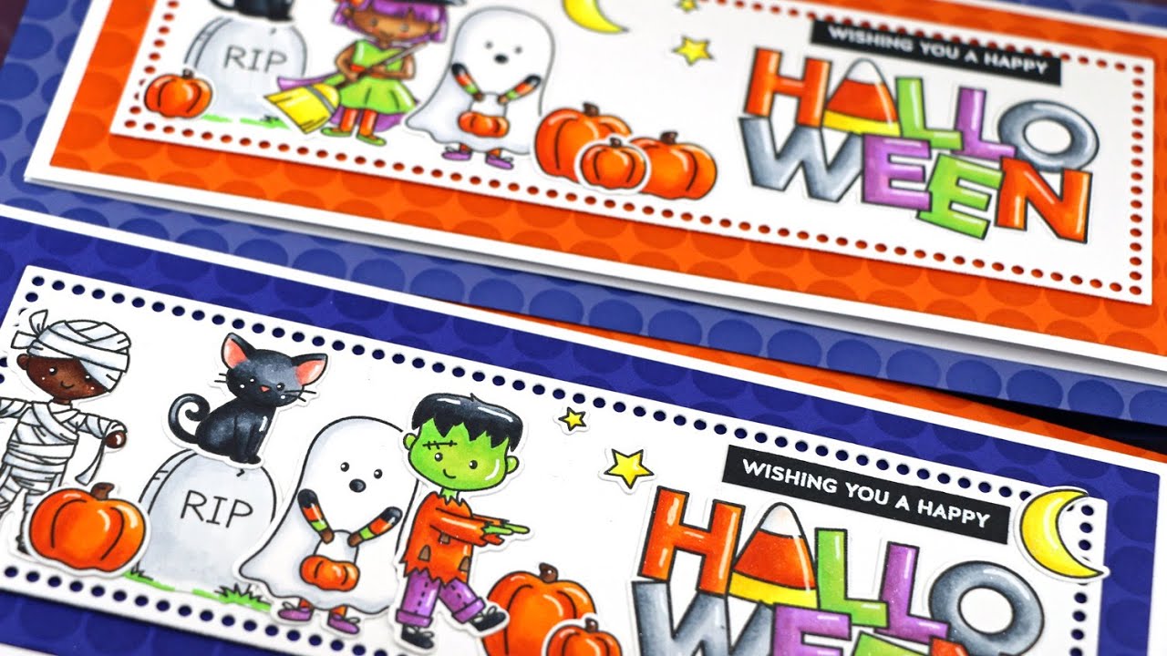The Boo Crew Slimline Cards | AmyR Halloween 2020 Series #4