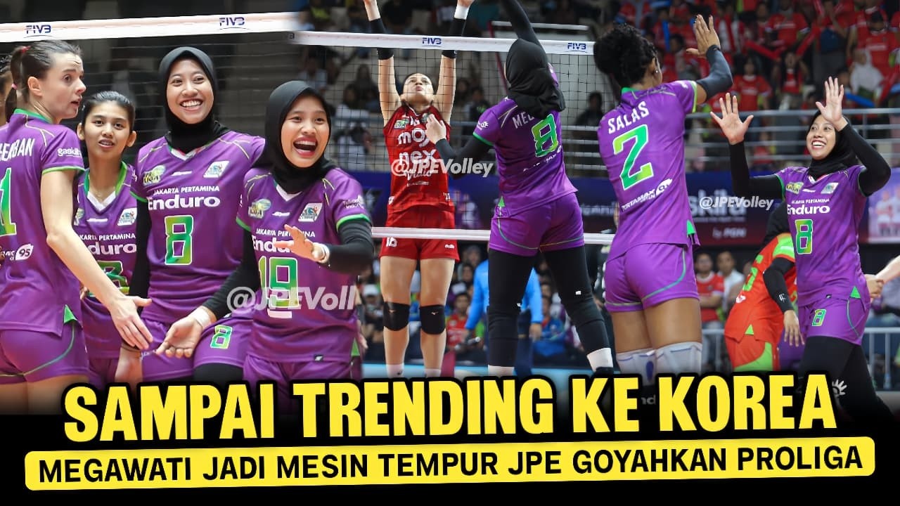 GILAA🔥 SAMPAI TREDING DI KOREA! MEGAWATI GOYAHKAN PROLIGA, JADI MESIN PENCETAK POIN DI JPE