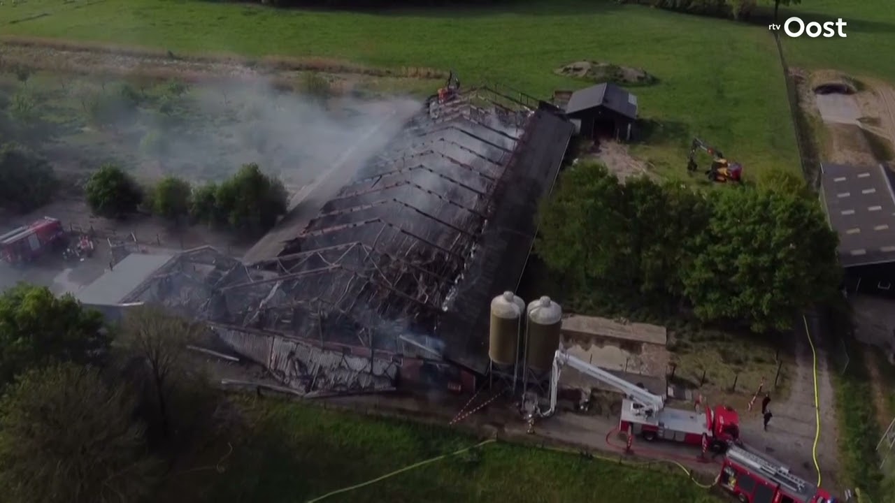 25.000 kippen omgekomen bij zeer grote brand bij Ommen