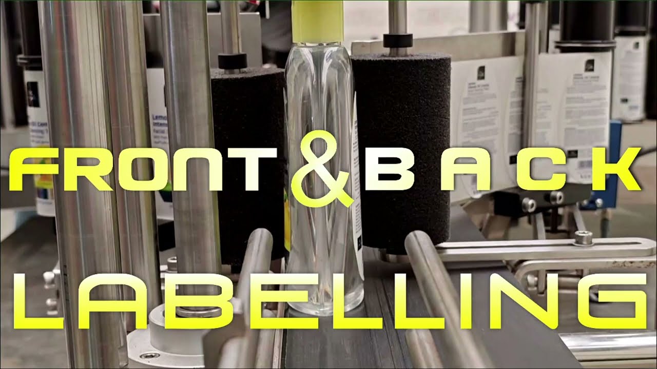 PET Bottle Two Side Labelling for Transparent Label application, 2 side Front and Back Film Label