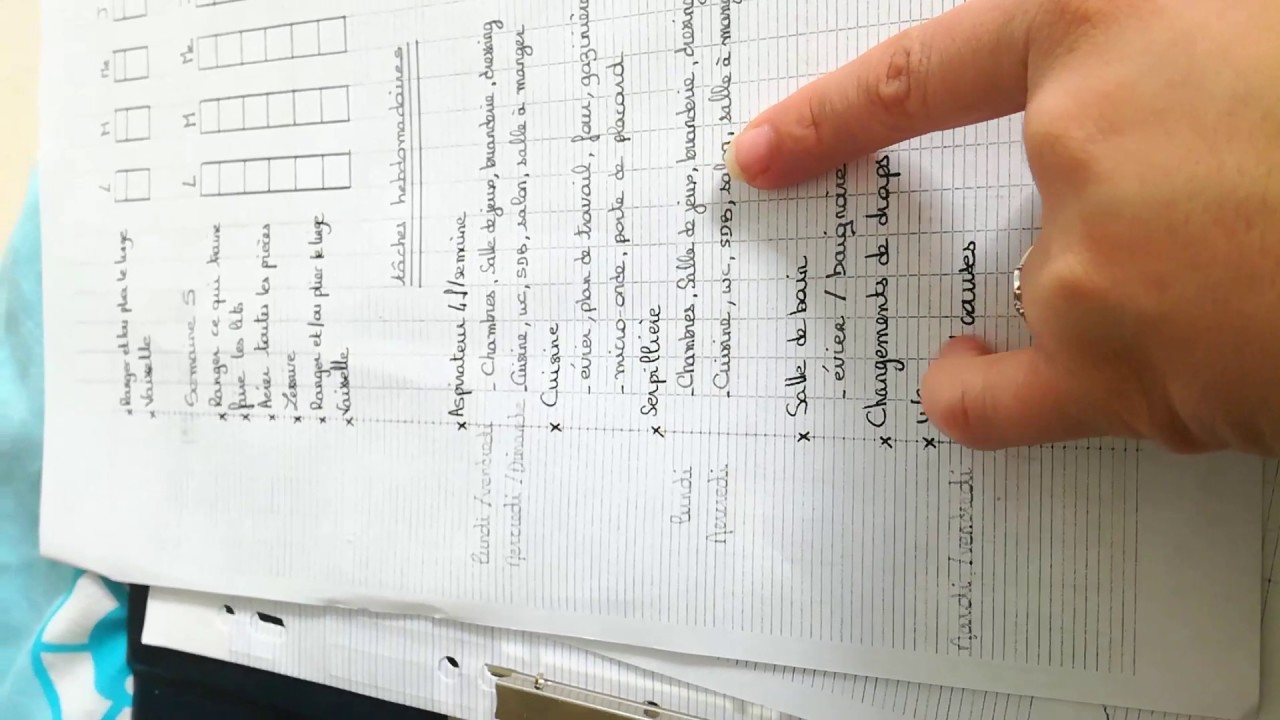 ORGANISATION: planning ménage