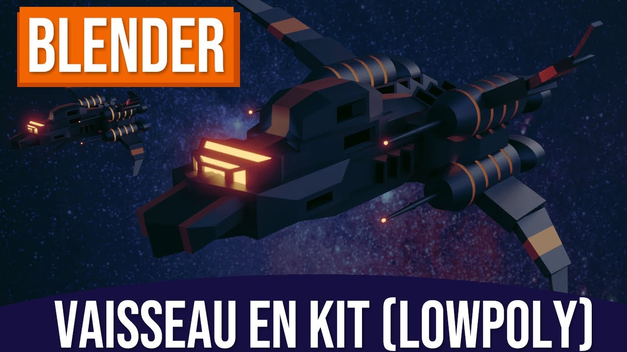 Blender 3.1 :  Un VAISSEAU SPATIAL pour débutant !