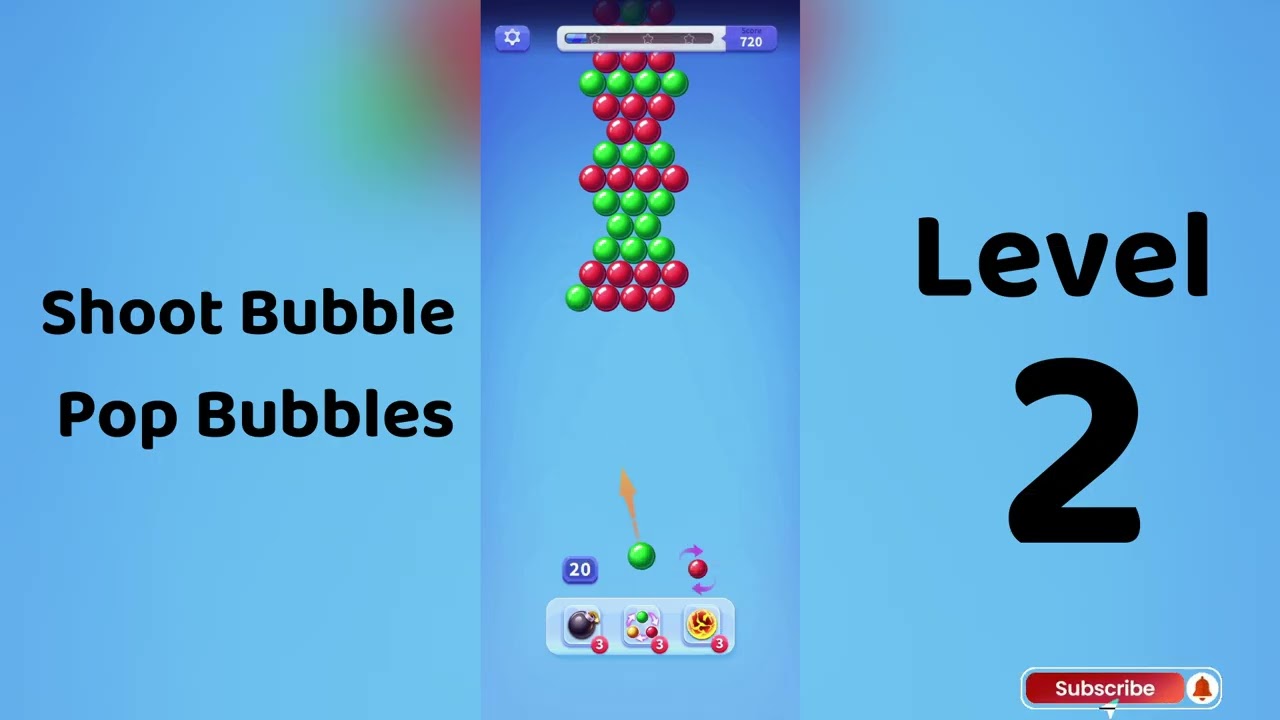 Shoot Bubble Level 2 Walkthrough | Pop Bubbles Game 🎯 | Go Answer