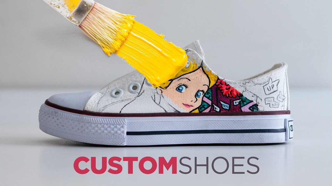 Custom painted shoes / All Star Converse / Disney Alice in Wonderland