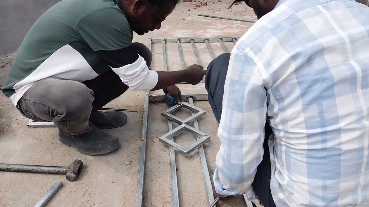 Elevation diamond design welding work