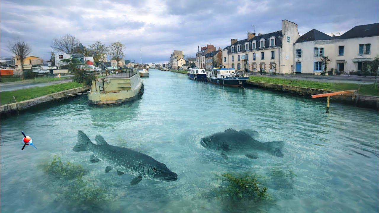 Je pêche au vif l'eau TRANSPARENTE de ce canal, ça rapporte gros !!