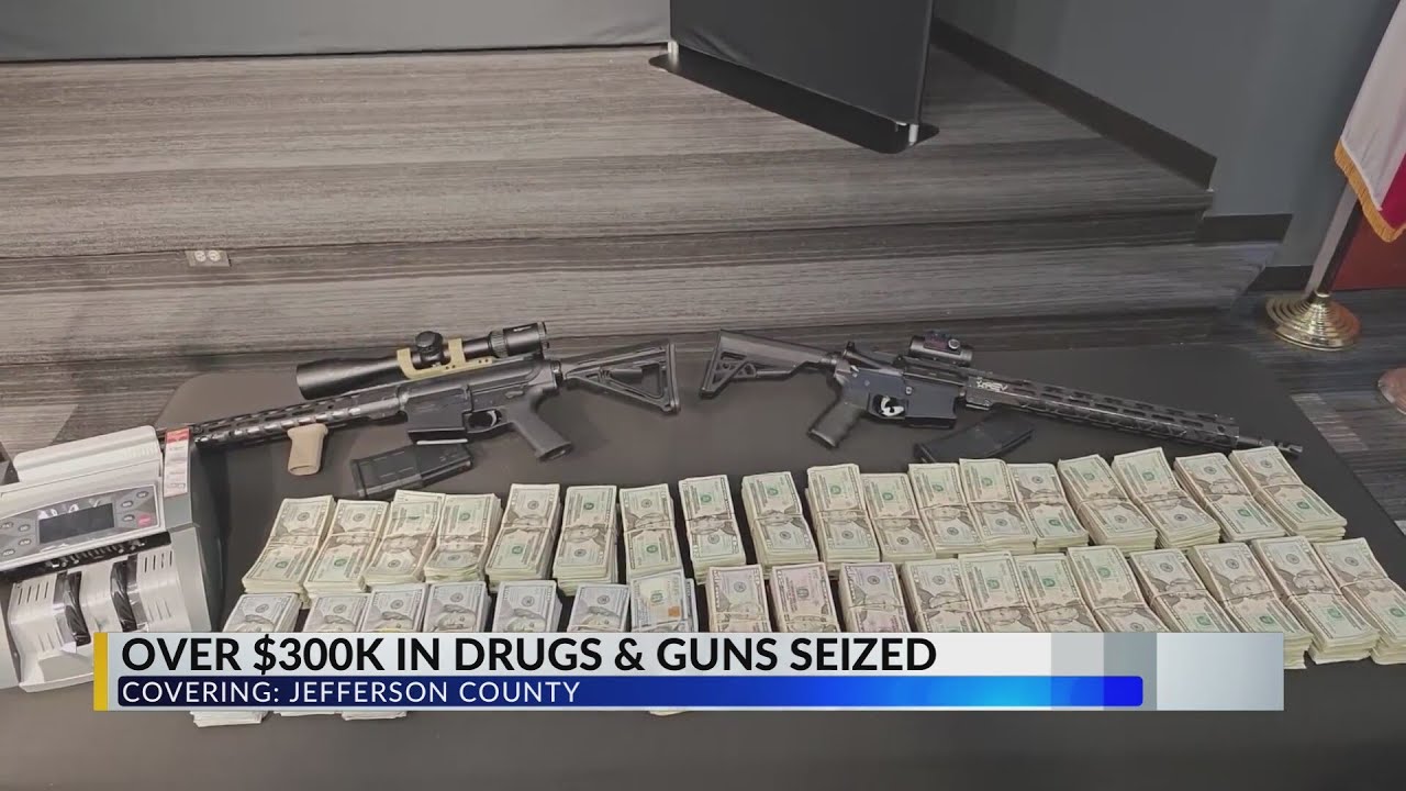 Over $300k in drugs and guns seized in Jefferson County