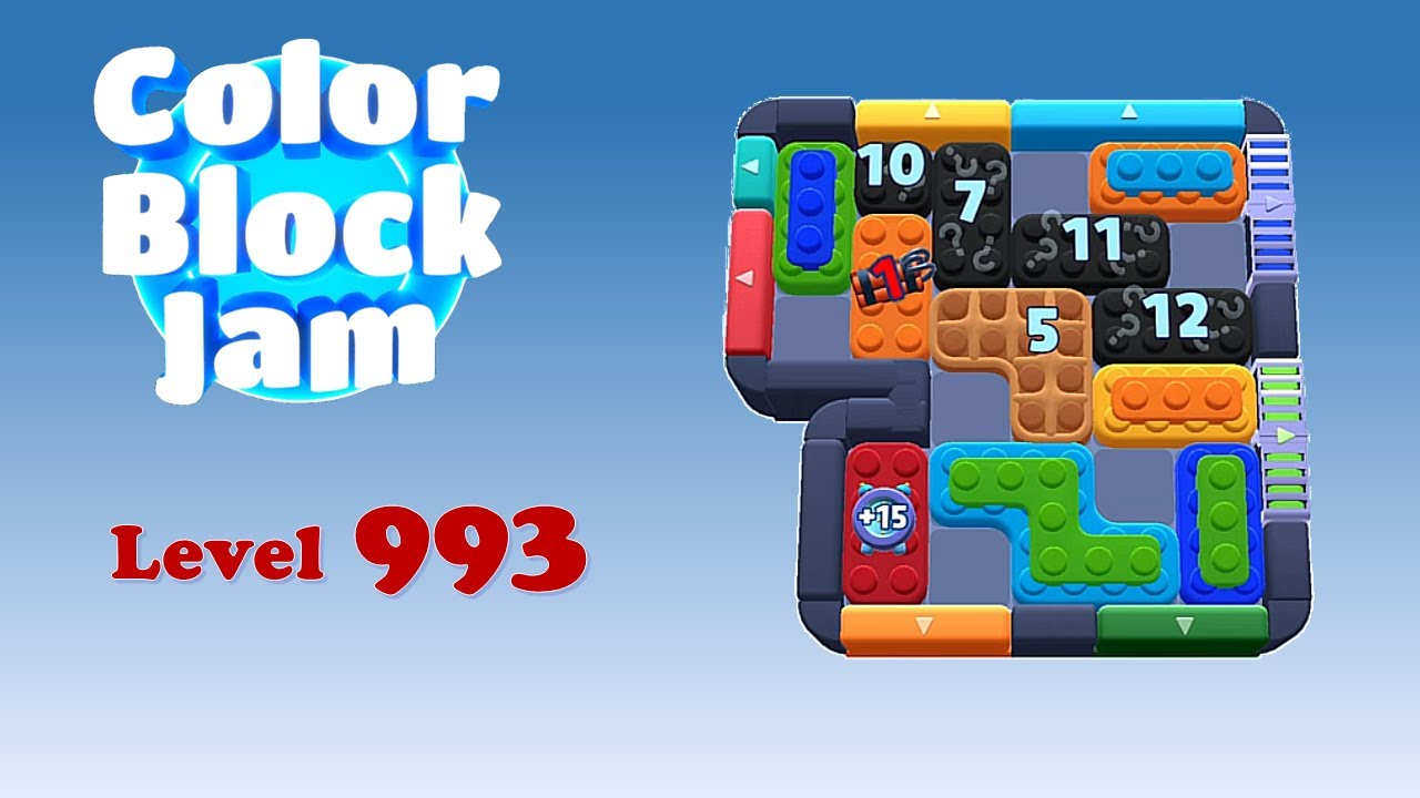 Color Block Jam Level 993 Solution (No Boosters)