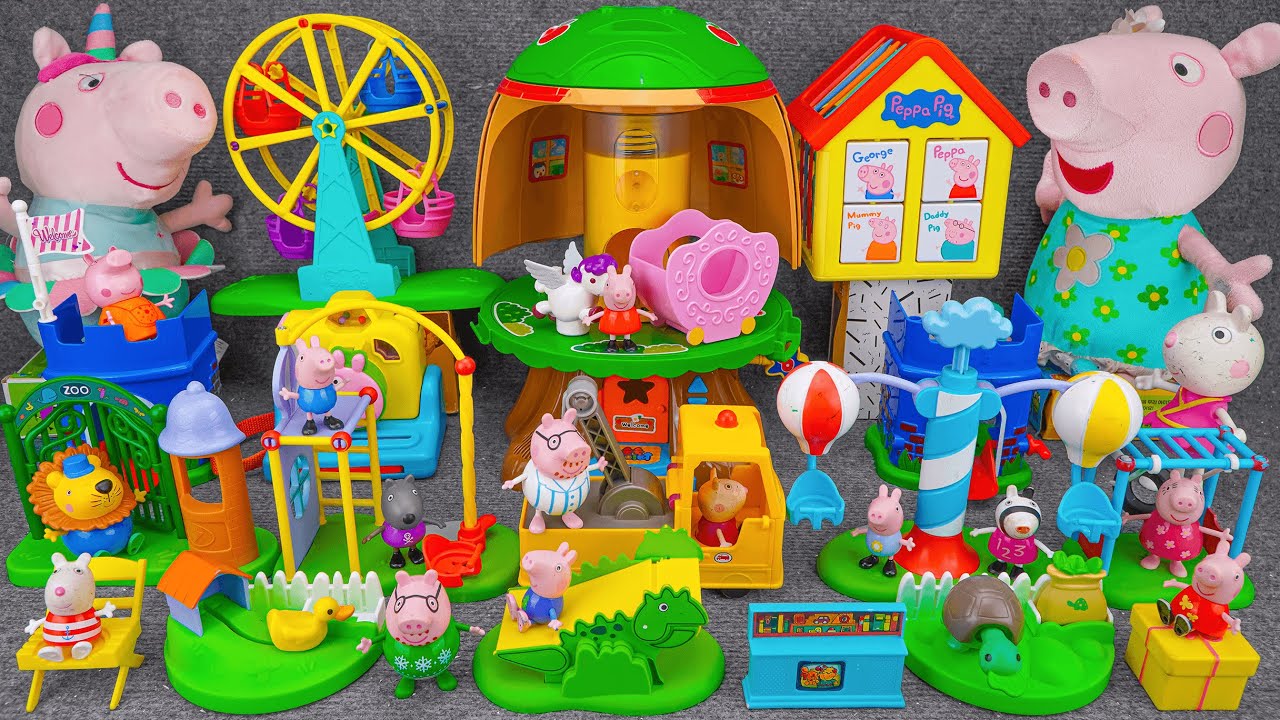 103 Minutes Satisfying with Unboxing Peppa Pig Treehouse & Ferris Wheel Playset | ASMR