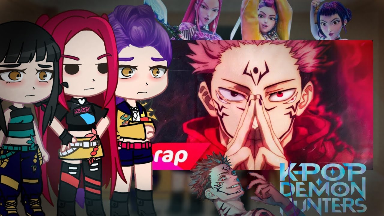 Kpop Demon Hunters react ITADORI YUJI E SUKUNA| Receptáculo do Rei das Maldições |(7MZ) Gacha Club 