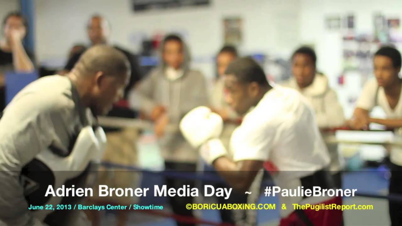 ADRIEN BRONER Workout... Fight With Paulie Malignaggi is 4 Days Away!