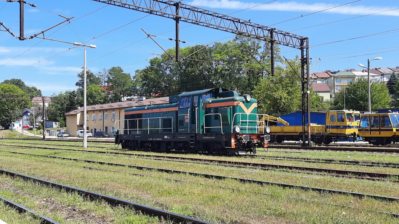 Odpalanie klasycznej SU42-536 SKPL Cargo chwilę przed awarią, stacja Jasło