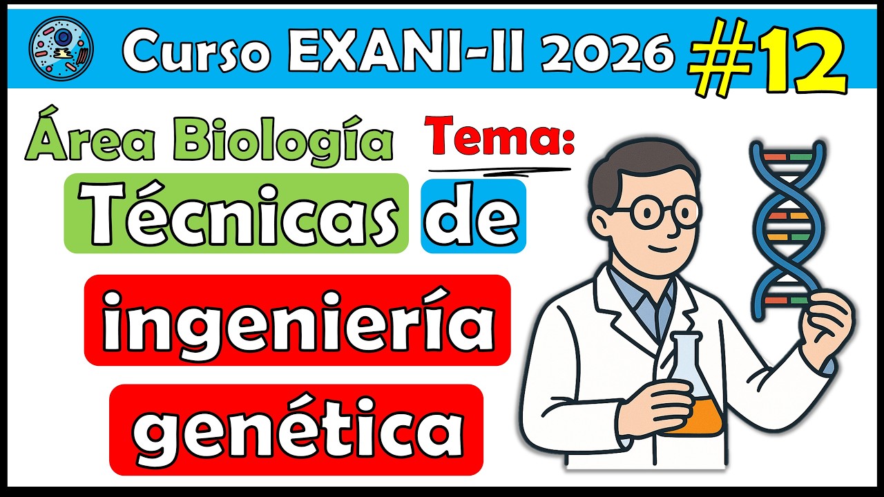 Curso EXANI II 2026 Biología Técnicas de ingeniería genética #12