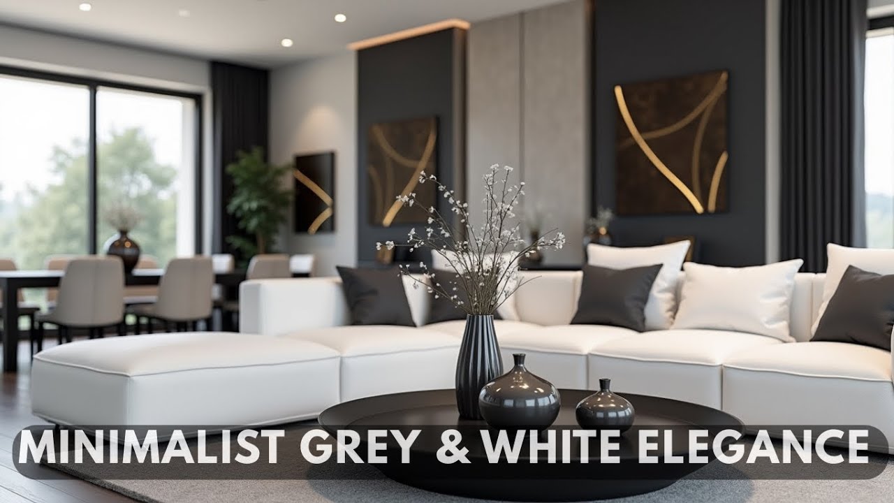 Grey & White Minimalist Interior Design Ideas for a Calm Modern Home | Timeless  Calm Luxury