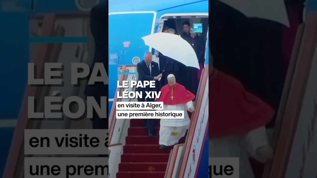Le pape L&eacute;on XIV en visite &agrave; Alger &bull; FRANCE 24
