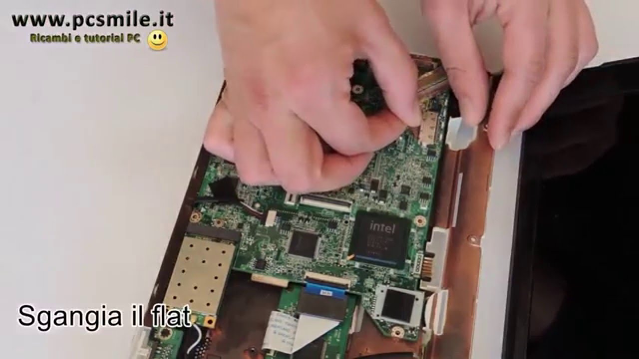 Acer Aspire One ZG5 ITA smontaggio e riparazione disassembly RAM Hard disk ecc.