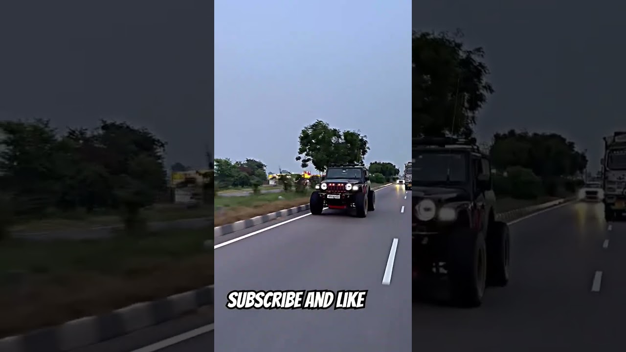 Monster Mahindra thar look #mahindrathar #thar #viral #mahindra #jeep #suv #trending