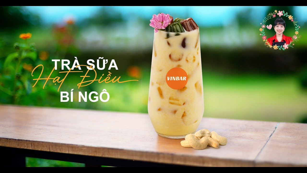 Hướng Dẫn Cách Làm Công Thức Pha Chế Trà Sữa Hạt Điều Bí Ngô | Vinbar #trasua #phache #viral #vlog