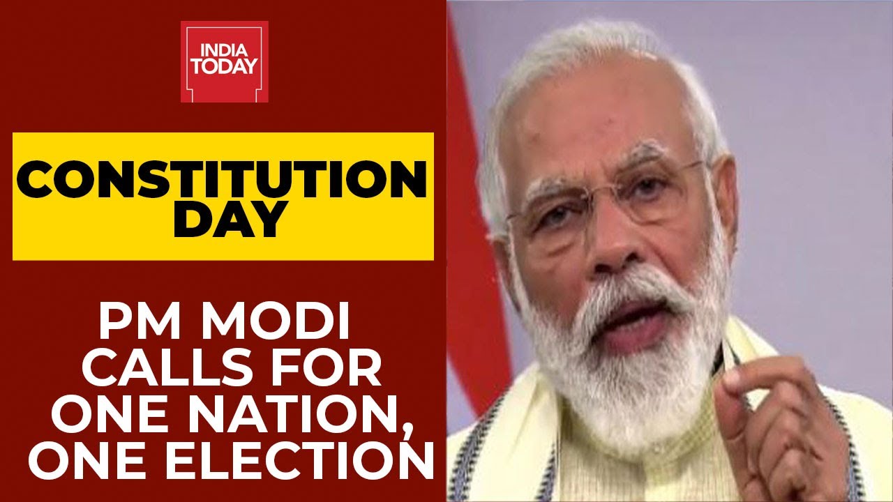 PM Narendra Modi Calls For 'One Nation, One Election' On 71st Constitution Day | India Today